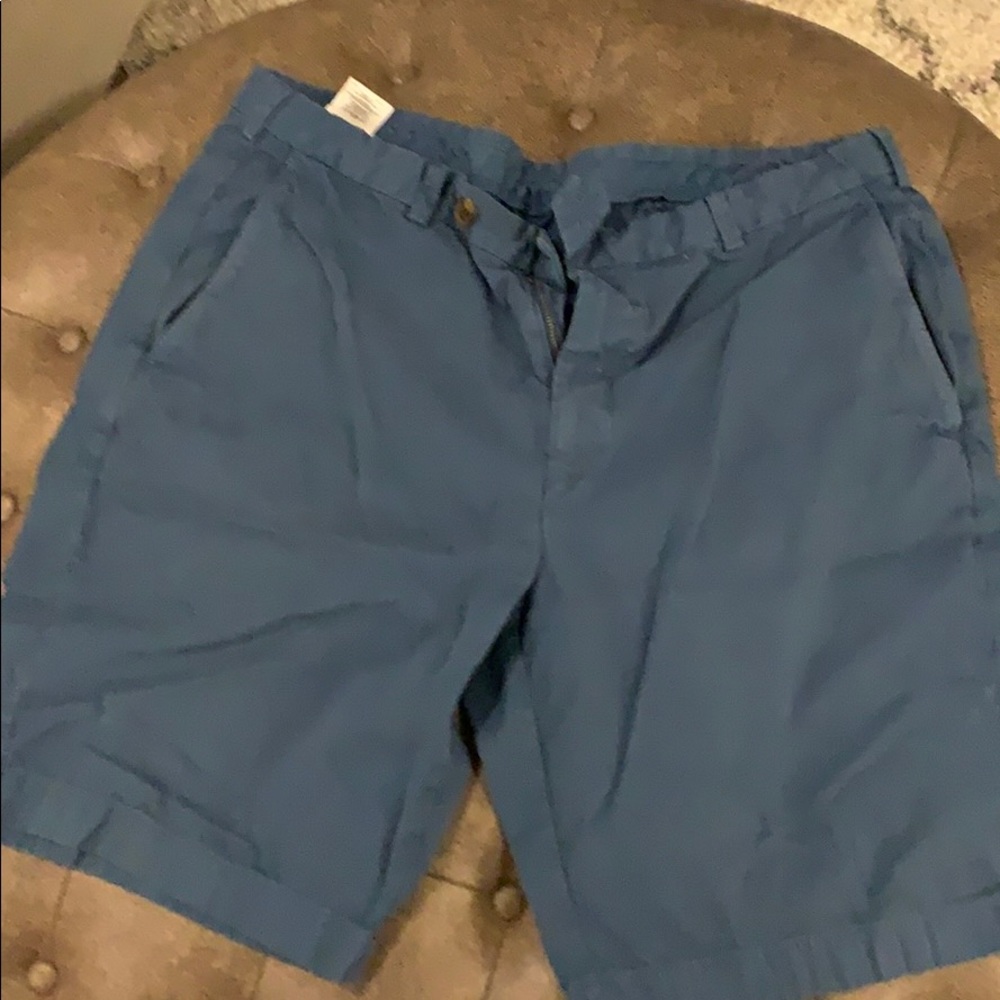 Brooks Brothers Blue Cotton Bermuda Shorts